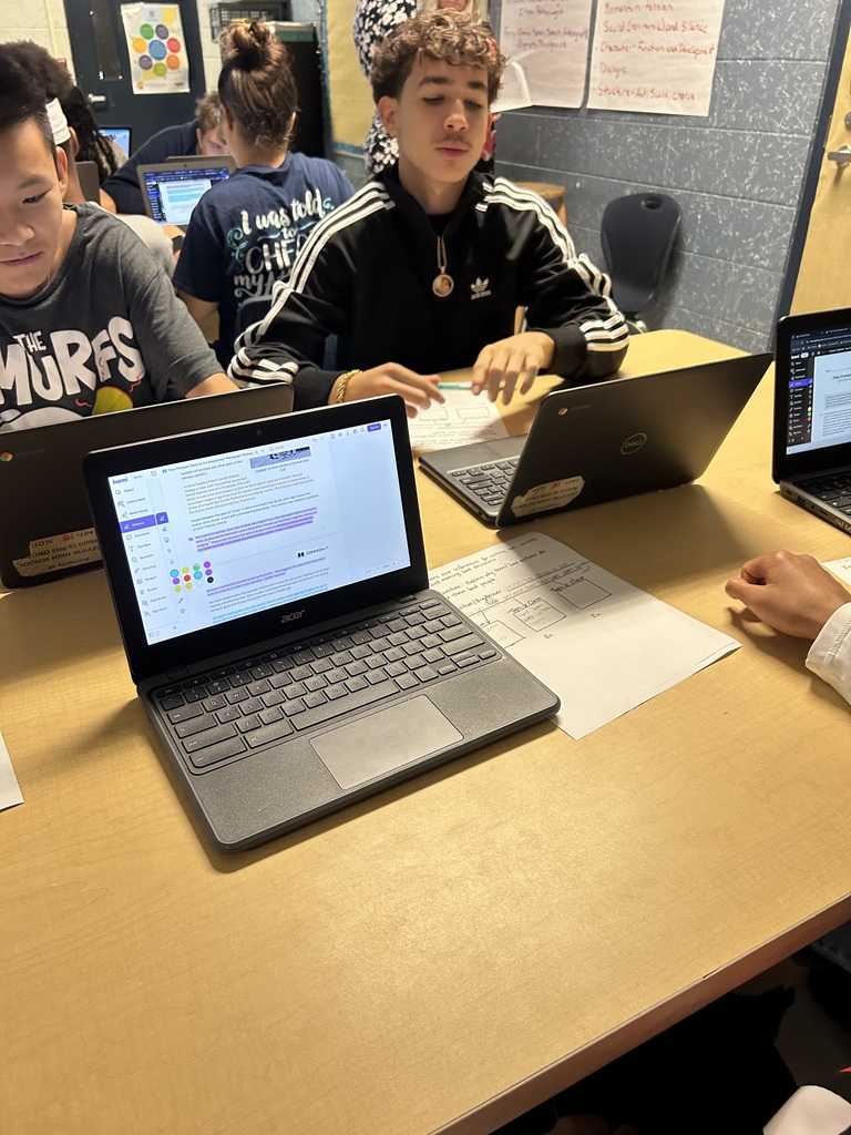 Students in Mr. Schellhorn’s freshman English class sharpened their writing skills by examining how fear and brain development influence teenage decision-making. Using graphic organizers and annotation tools, students identified claims, selected textual evidence, and explained their reasoning to build strong, well-supported responses. As they worked, Mr. Schellhorn provided real-time feedback and encouraged students to refine their thinking, turning analysis into confident, structured writing. This lesson perfectly blended critical thinking, engagement, and rigor, helping Panthers grow as readers, writers, and thinkers.