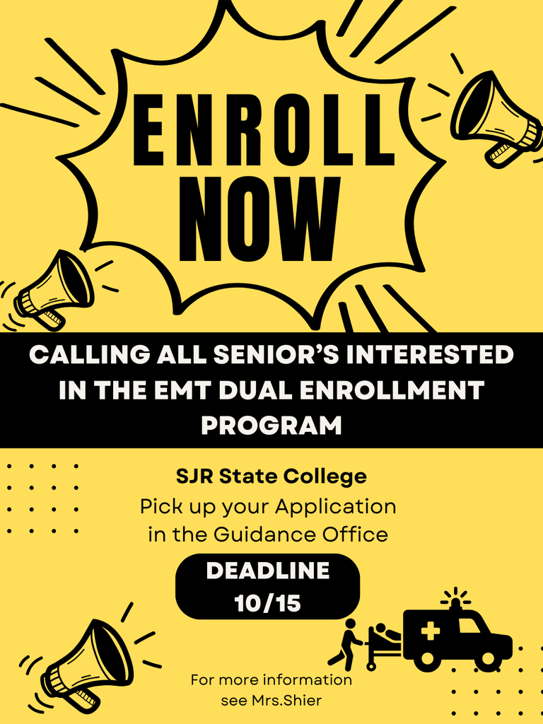 EMT Dual Enrollment Program Interest for Seniors