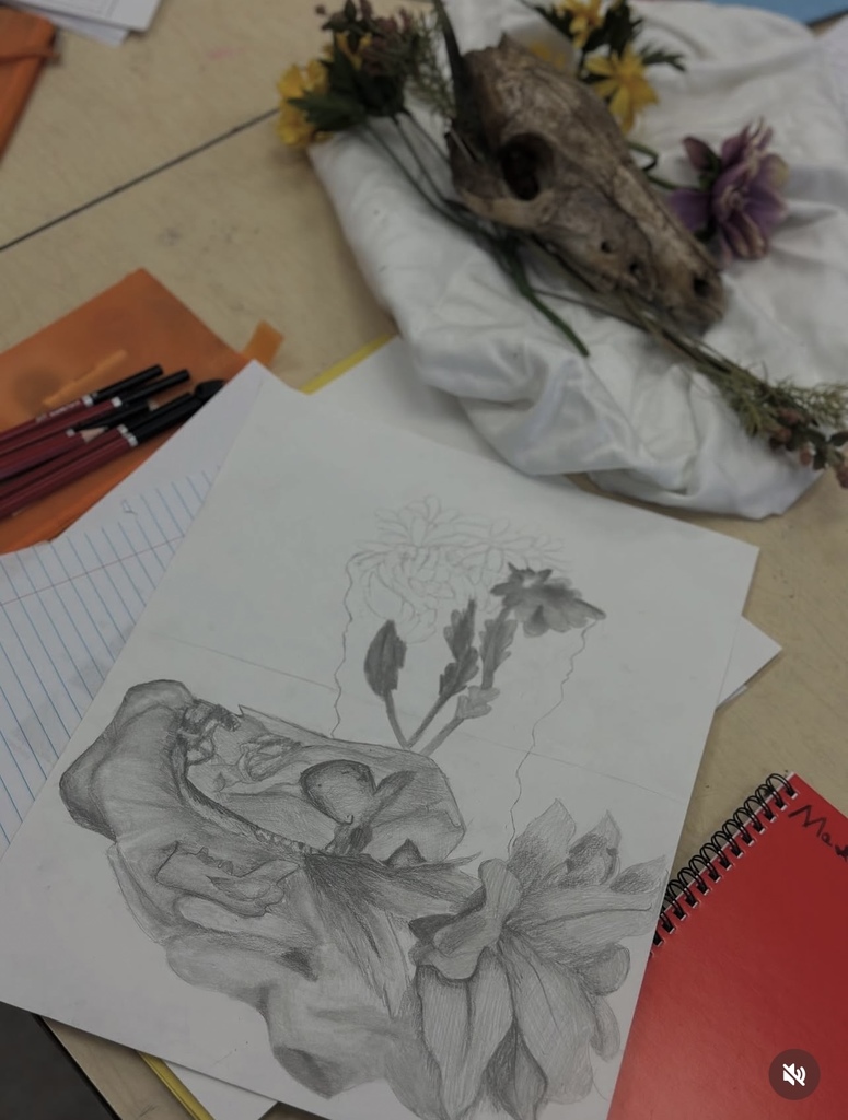 Ms. Generazio’s Art 2 students are crushing it with their Organic Form Still Life drawings! From bone structure to delicate petals, students are mastering observation, proportion, and shading techniques to bring their compositions to life. Their progress and attention to detail truly showcase their artistic growth and dedication.