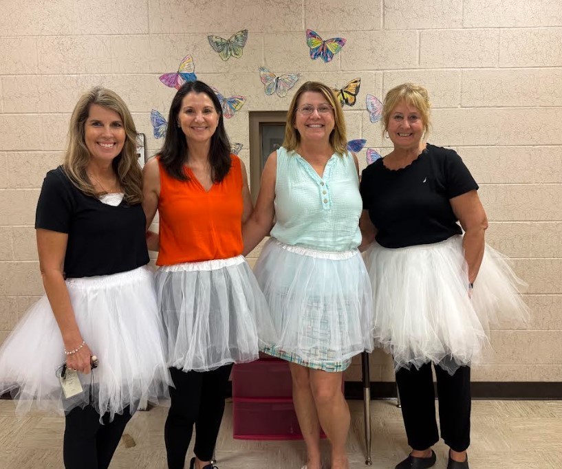 Our team’s been harboring a top-secret mission all week, but it looks like our sharp-eyed Manatees might be onto us! We've been strutting around in new styles each day for a spirit week extravaganza! 💙🥸💛