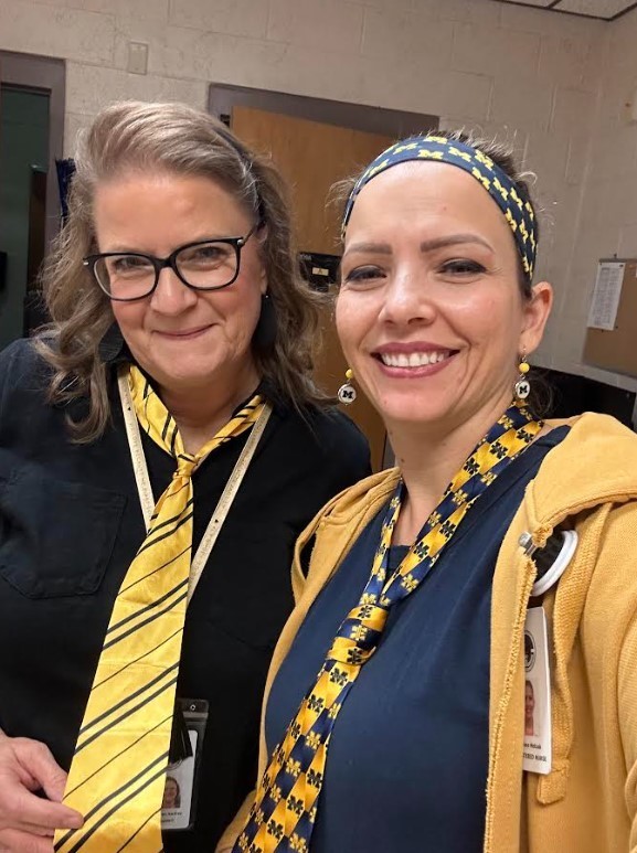 Our team’s been harboring a top-secret mission all week, but it looks like our sharp-eyed Manatees might be onto us! We've been strutting around in new styles each day for a spirit week extravaganza! 💙🥸💛