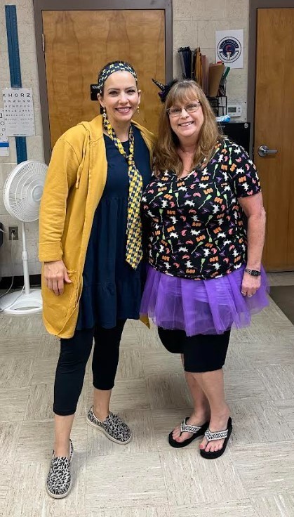 Our team’s been harboring a top-secret mission all week, but it looks like our sharp-eyed Manatees might be onto us! We've been strutting around in new styles each day for a spirit week extravaganza! 💙🥸💛