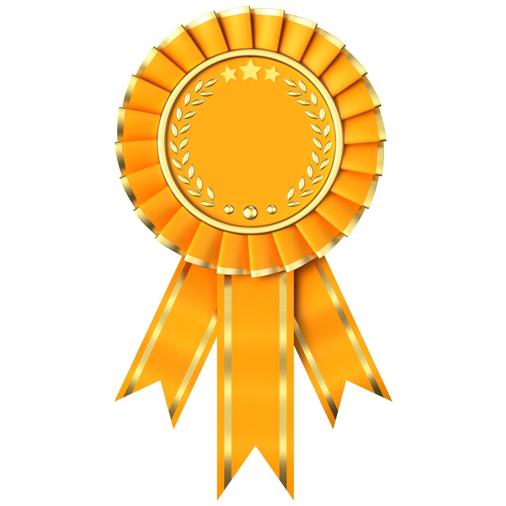 Yellow Award Ribbon