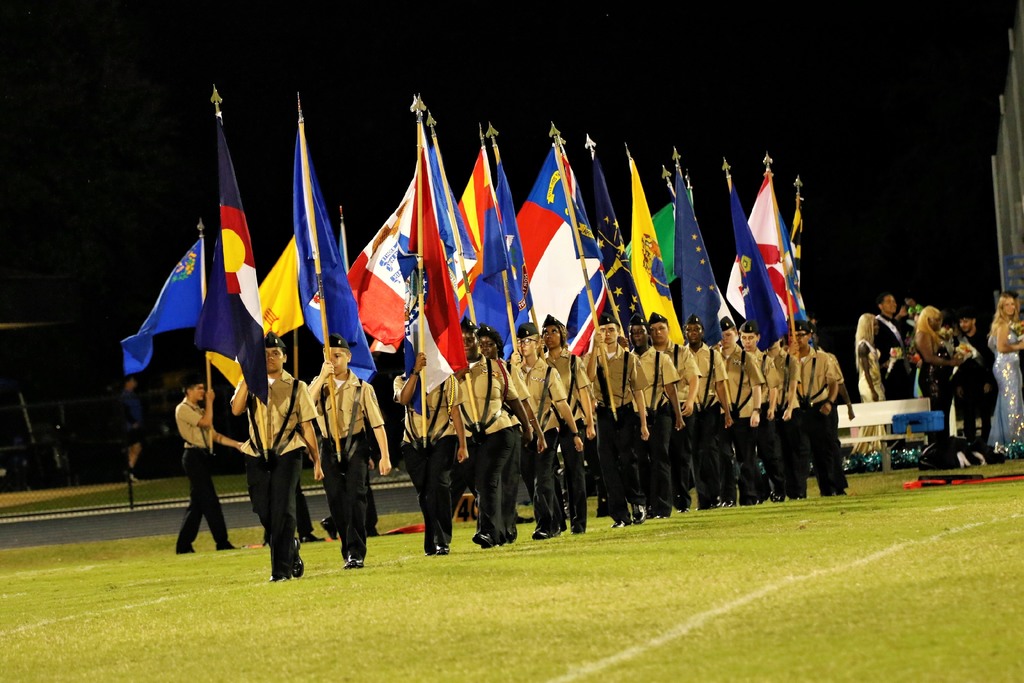 We are deeply grateful to Leonard's Photography for their role in preserving the memories of our NJROTC's outstanding performance at Homecoming. Their photos of the NJROTC presenting Flags and Swords to honor our Homecoming Court are a testament to their dedication.  #PanthersRISE
