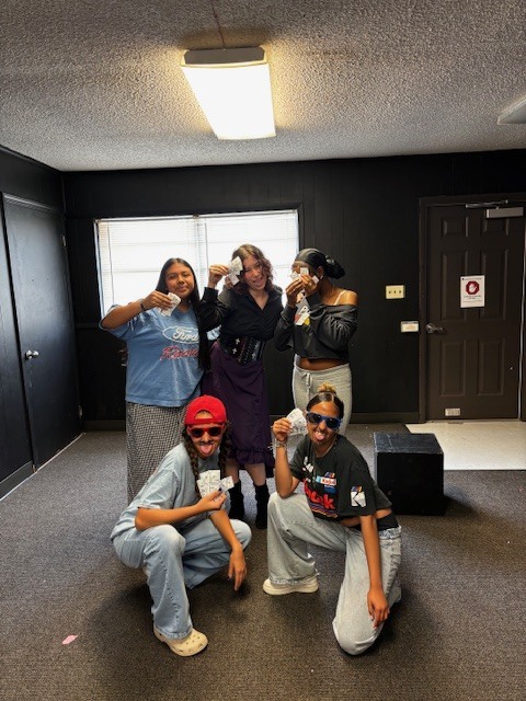 Ms. Wilson’s Theatre 1 students completed their first cumulative project this week, and what a show it was! After learning about the areas of the stage and how to create strong blocking, students put their skills to the test through a lip sync performance. Each group chose a song made before 2005 and brought it to life for their classmates with creativity, energy, and confidence. 