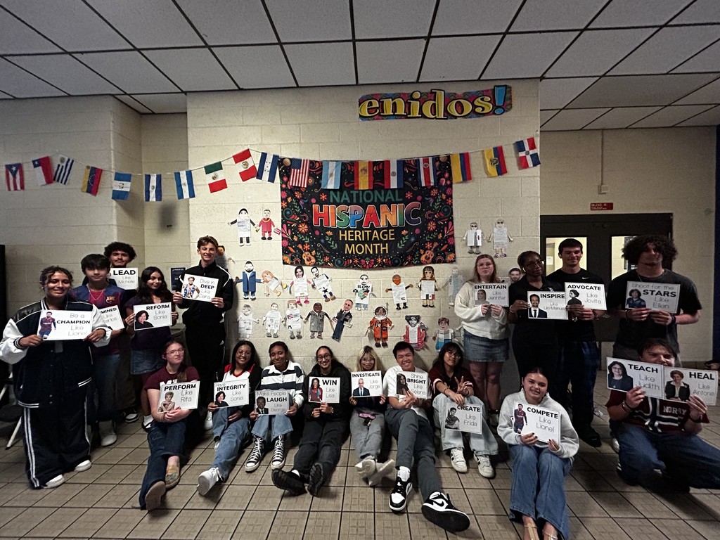 Our Multicultural Club celebrated Hispanic Heritage Month by creating a colorful hallway display that highlights the impact and inspiration of Hispanic and Latino leaders throughout history. Students decorated with flags, banners, and creative artwork while sharing messages that encouraged everyone to advocate, inspire, create, and shine bright—just like the influential figures they represented. We’re so proud of our Panthers for showcasing the beauty, unity, and cultural pride that make our community so special. ¡Gracias, Multicultural Club, por celebrar con tanto corazón!