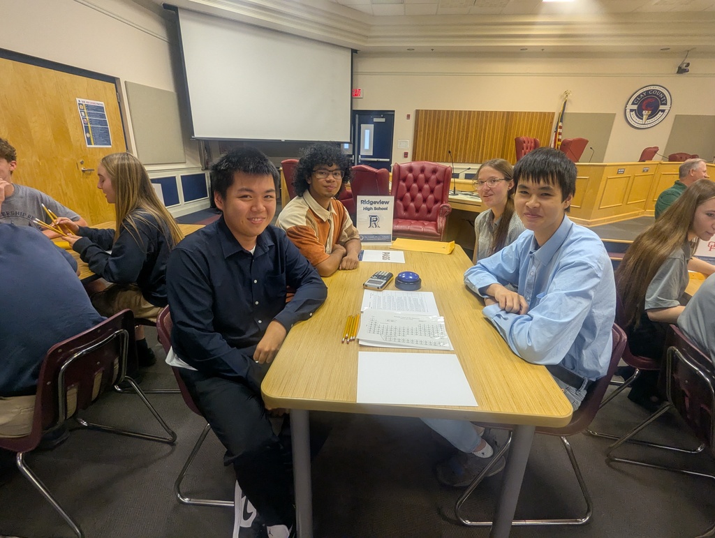Our Junior Varsity Academic Team took 1st place tonight out of eight competing teams! 🏆 Dan Van Leeuwen and Xavier Nichols led the charge, scoring a combined 60 points in the final round to secure the victory. Our Varsity Team also competed fiercely, finishing 7th in an extremely tight match. We’re proud of all our Panthers for representing Ridgeview with excellence and academic pride!