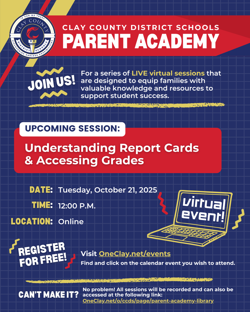 Virtual Parent Academy Flyer