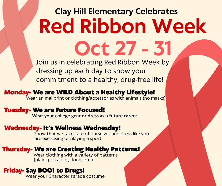 Red Ribbon Week Facebook Flyer 2025