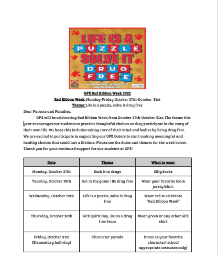 Red Ribbon Week Flyer