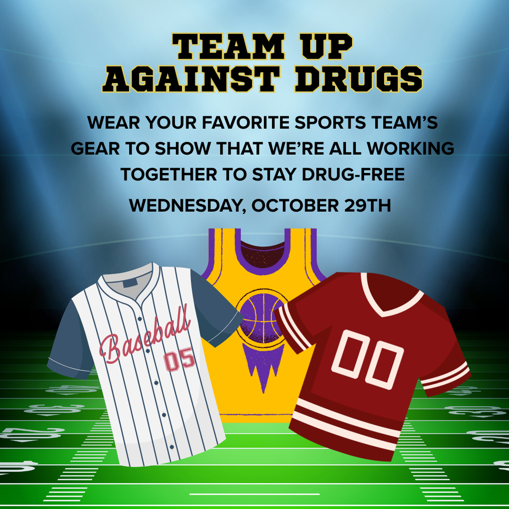 Team Up Against Drugs -Weds October 29th