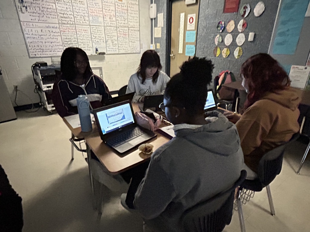 Mr. Werner's seniors took a deep dive into an excerpt from Frankenstein, exploring Victor Frankenstein's dual nature through a creative and analytical lens! Through close reading, discussion, and reflection, students evaluated how Mary Shelley develops conflicting character perspectives, a key part of their ELA standards and college-level literary analysis skills.  We love seeing our Panthers think critically, collaborate thoughtfully, and bring literature to life in such engaging ways!