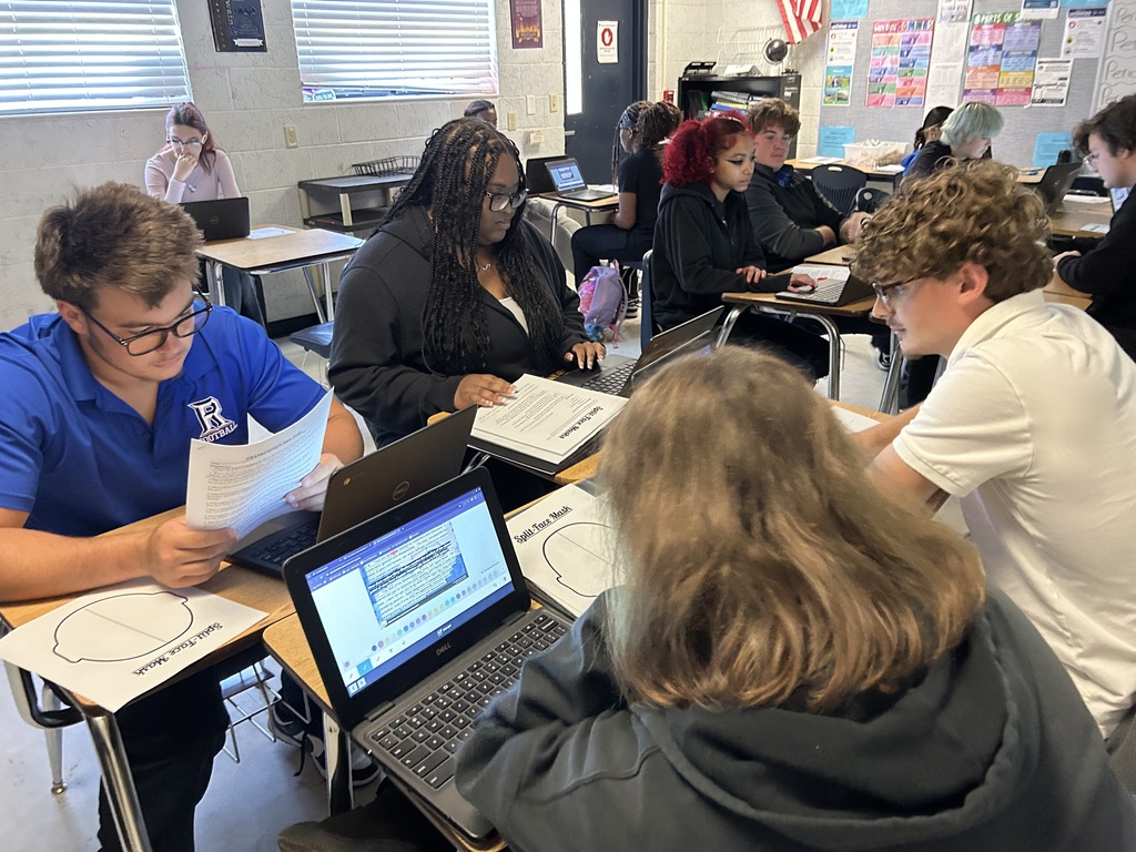 Mr. Werner's seniors took a deep dive into an excerpt from Frankenstein, exploring Victor Frankenstein's dual nature through a creative and analytical lens! Through close reading, discussion, and reflection, students evaluated how Mary Shelley develops conflicting character perspectives, a key part of their ELA standards and college-level literary analysis skills.  We love seeing our Panthers think critically, collaborate thoughtfully, and bring literature to life in such engaging ways!