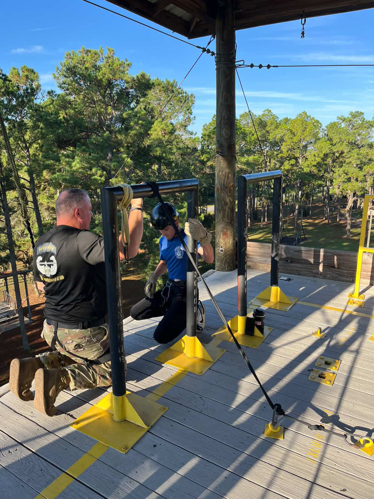 On Wednesday, October 22, 2025, our Ridgeview NJROTC cadets traveled to Camp Blanding for an unforgettable adventure — a 60-foot free-fall rappel! With guidance and support from the Florida Army National Guard, cadets faced their fears, challenged themselves, and built confidence that will last a lifetime.