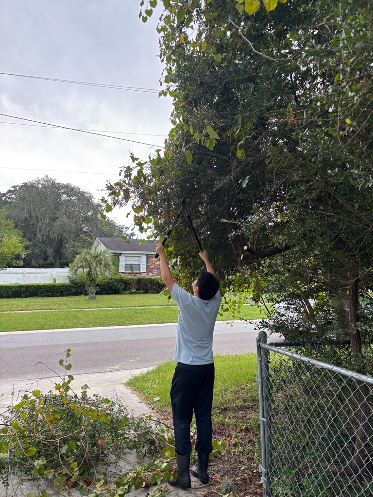 Our dedicated Earth Club members spent two Saturdays—one in September and another in October—volunteering at Crosby Sanctuary. They trimmed plants around the entrance, cleared and maintained trails, cared for native garden plants, and picked up trash from the swamp area. Their ongoing efforts show true Panther pride and a deep commitment to protecting our local environment.
