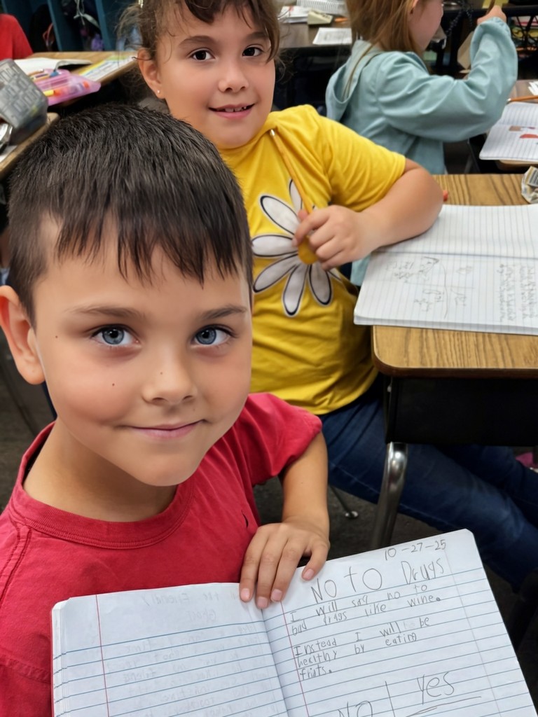 Our Manatees are painting the school RED to kick off Red Ribbon Week with a splash!