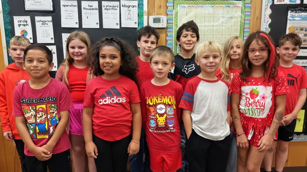 Our Manatees are painting the school RED to kick off Red Ribbon Week with a splash!