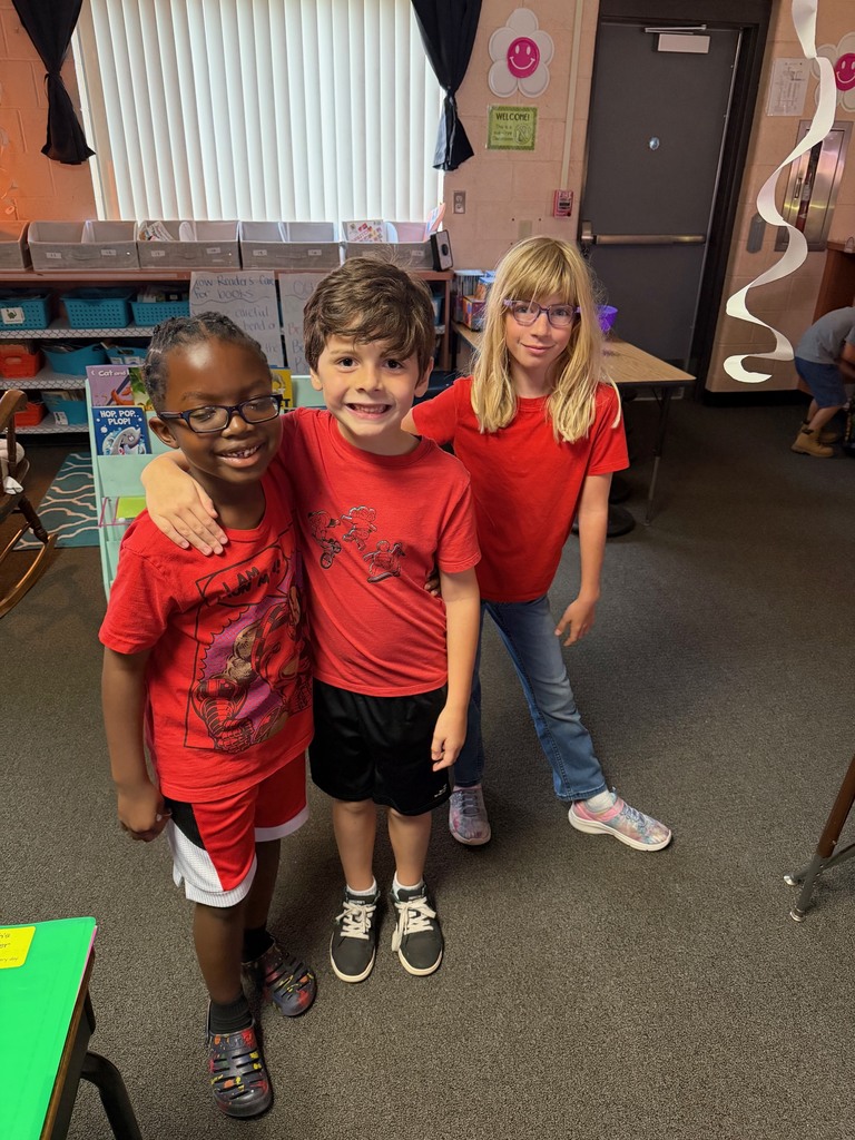 Our Manatees are painting the school RED to kick off Red Ribbon Week with a splash!
