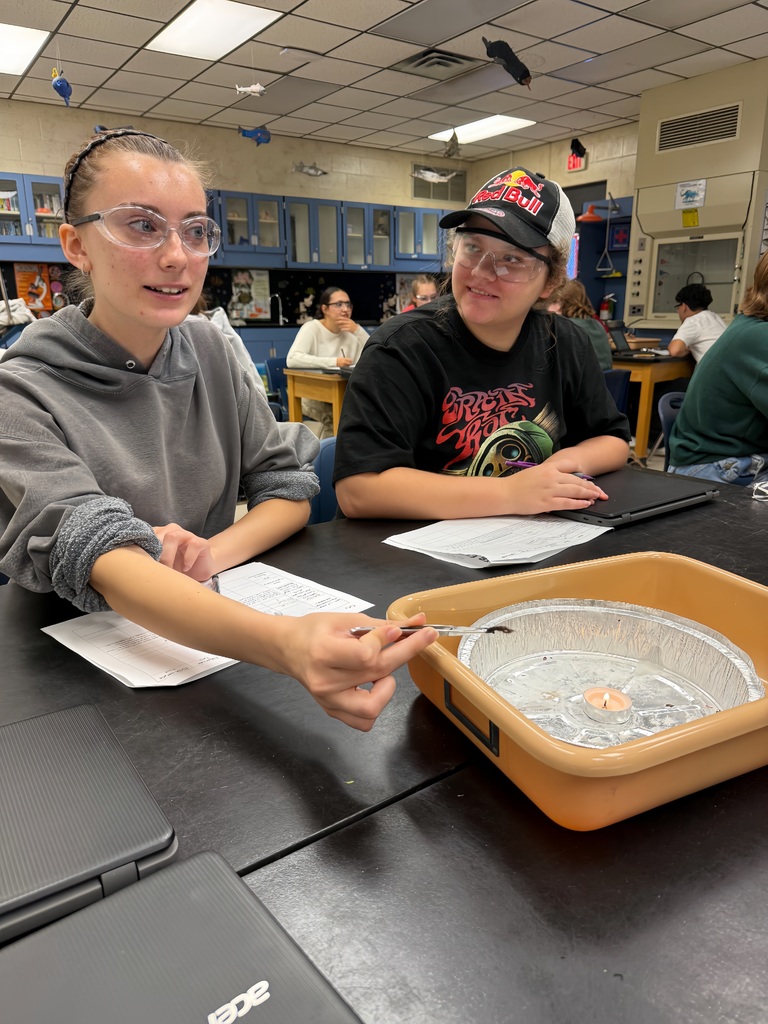 Mr. Hutchinson’s Forensic Science students put their investigative skills to the test this week by examining how different materials and fibers burn. Through careful observation of flame color, smoke, odor, and residue, students learned how burn patterns can help identify unknown substances—just like real forensic analysts do in the lab!