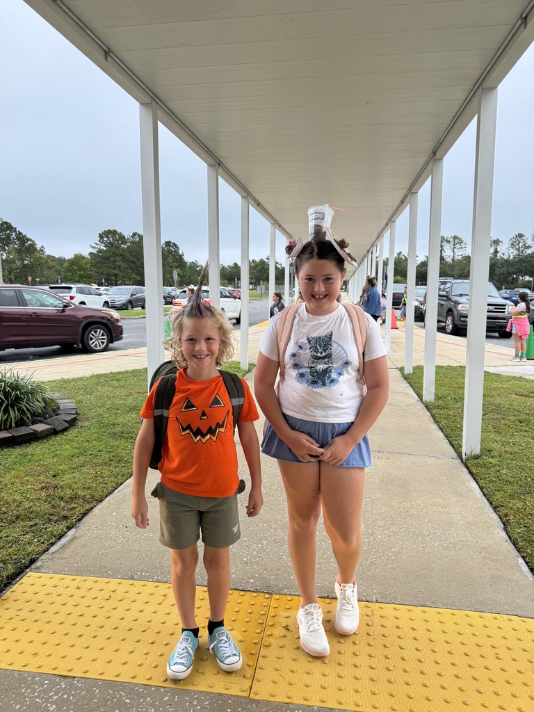 Students with crazy hair.