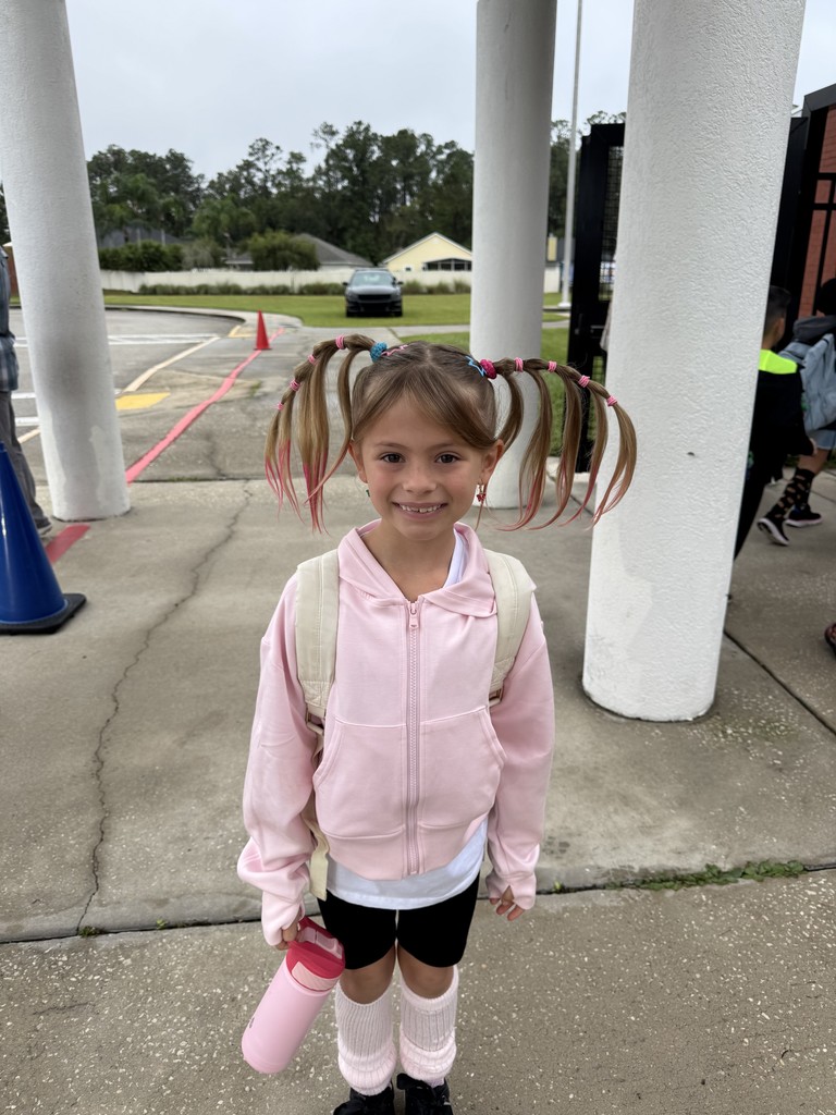 Student with crazy hair.