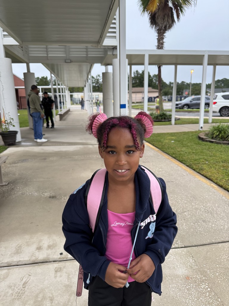 Student with crazy hair.