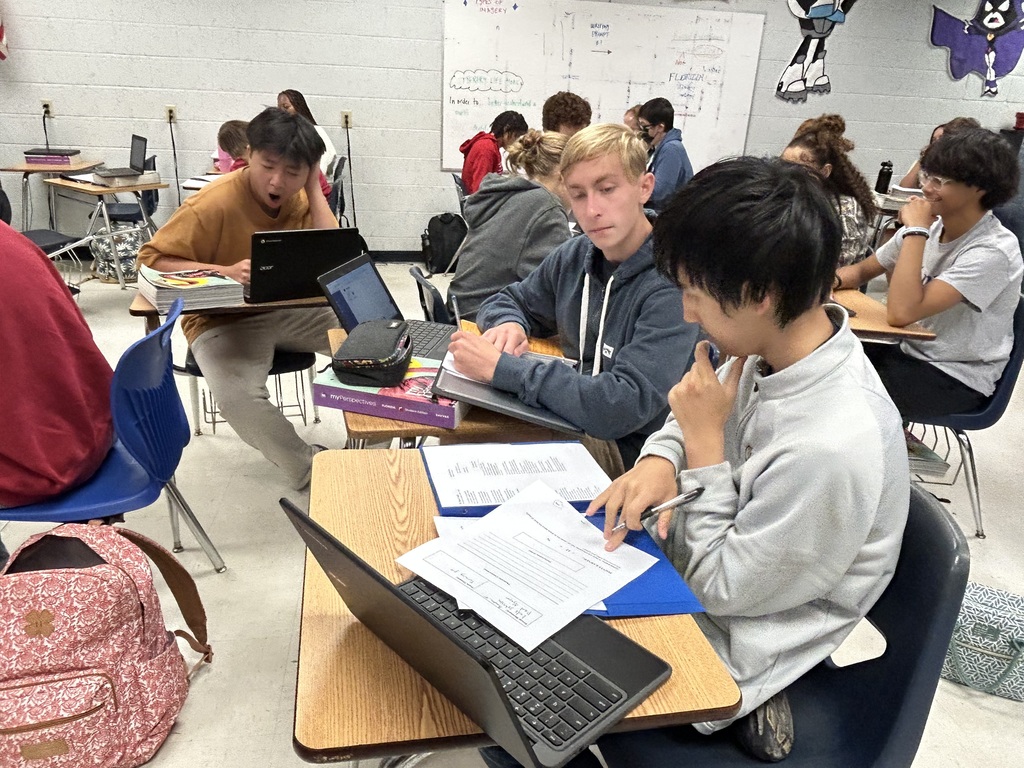 Ms. Eaton’s students transformed their study of poetry into live performance as they analyzed works by Pablo Neruda, Gwendolyn Brooks, Theodore Roethke, and Lucille Clifton, then created short dramatic skits to capture each poem’s tone, mood, and meaning. Through close reading, collaboration, and creativity, students discovered how powerful interpretation extends beyond the page—showcasing the perfect blend of literary analysis, critical thinking, and expressive performance.