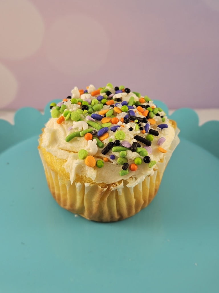 Students in Ms. Stevens’s Culinary 1 class participated in their first kitchen lab, where they baked cupcakes and made buttercream frosting from scratch. The lab served as an engaging introduction to the culinary workspace, allowing students to practice essential skills—time management, communication, teamwork, and recipe execution — while becoming comfortable in their new kitchen environment.