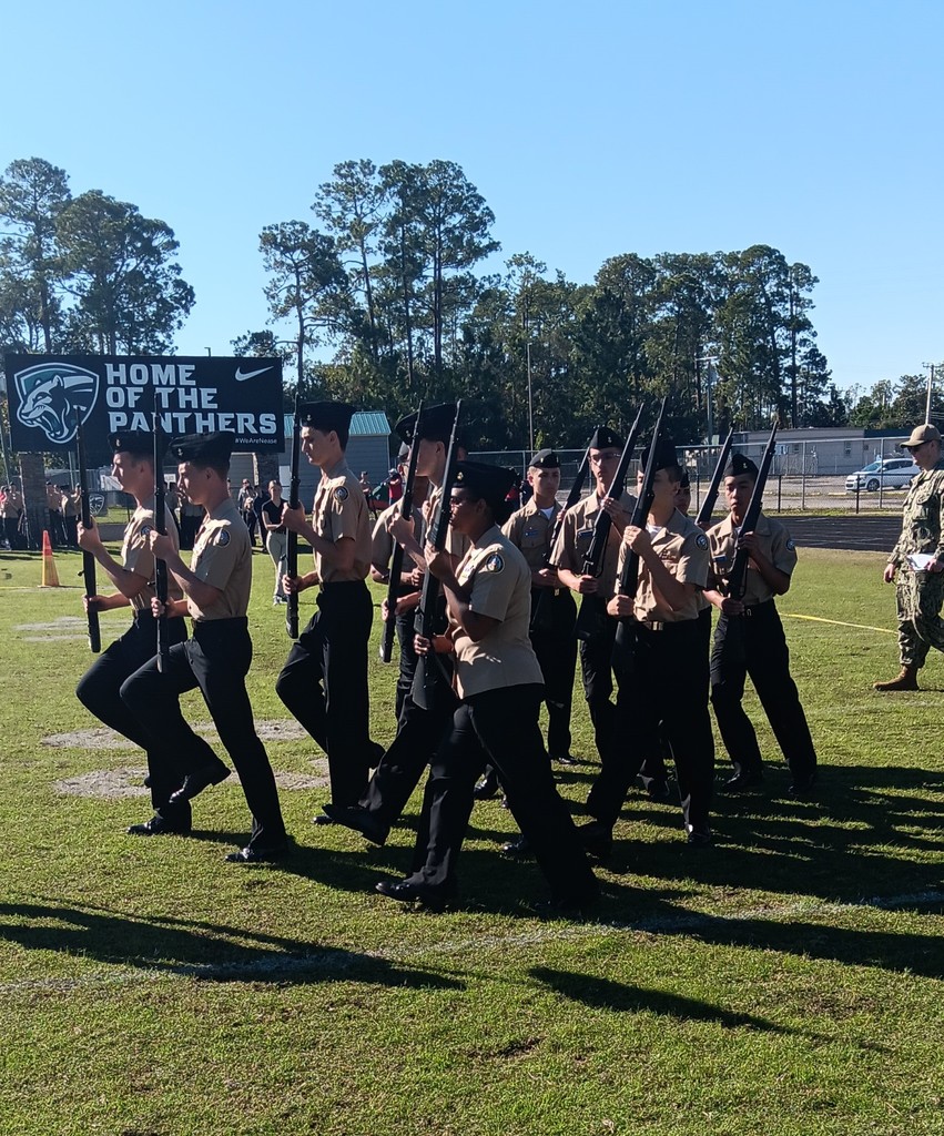 Our NJROTC Drill Team competed in their first meet of the season yesterday at Nease High School! 🫡 The team showcased outstanding discipline, teamwork, and pride while representing Ridgeview with excellence. Here are a few of our favorite moments captured from the day — our cadets continue to make us #PantherProud with their dedication and drive! 💙🤍 A huge thank you to Ms. Sopalski for sharing these incredible images that perfectly capture the spirit of the day! 📸