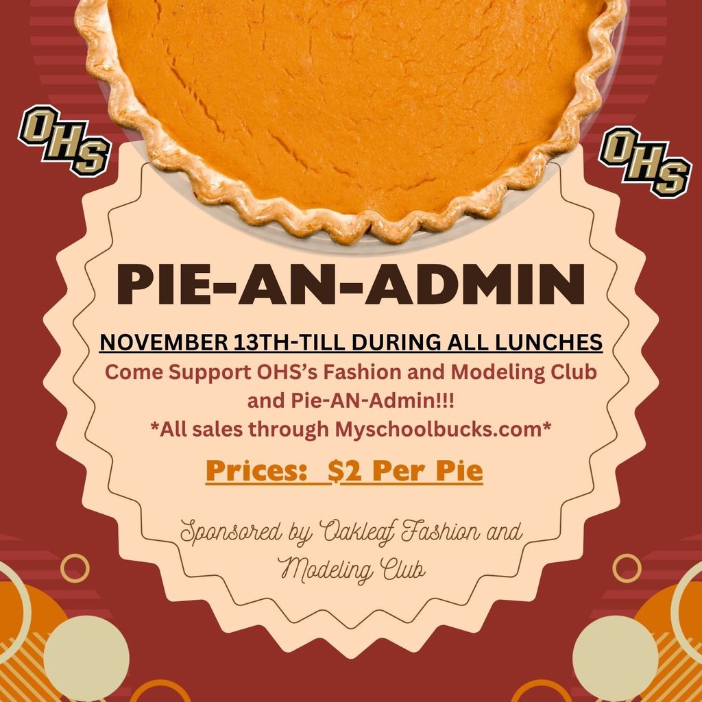 Fashion Club and modeling  Fundraiser Pie-An-Admin