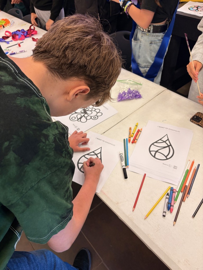 Our incredible Interact Club hosted a Polio Awareness Day event in the cafeteria, spreading knowledge and compassion through interactive activities and hands-on learning! Students had the opportunity to learn about Rotary International’s efforts to End Polio Now through fun crafts and conversations that highlighted the global impact of service. We’re so proud of our Panthers for promoting awareness, engagement, and empathy, showing what it truly means to make a difference!