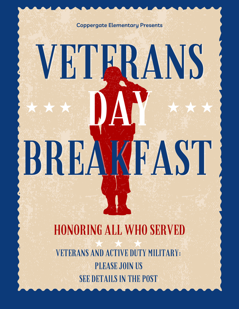 Veterans Day Breakfast Flyer