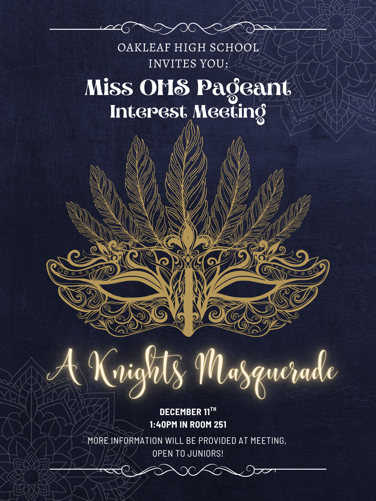 Miss OHS Interest Meeting