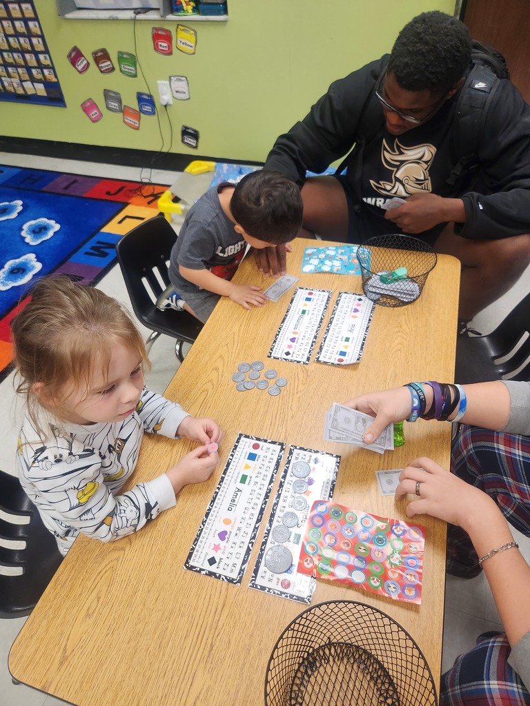 FBLA working with Little Squires