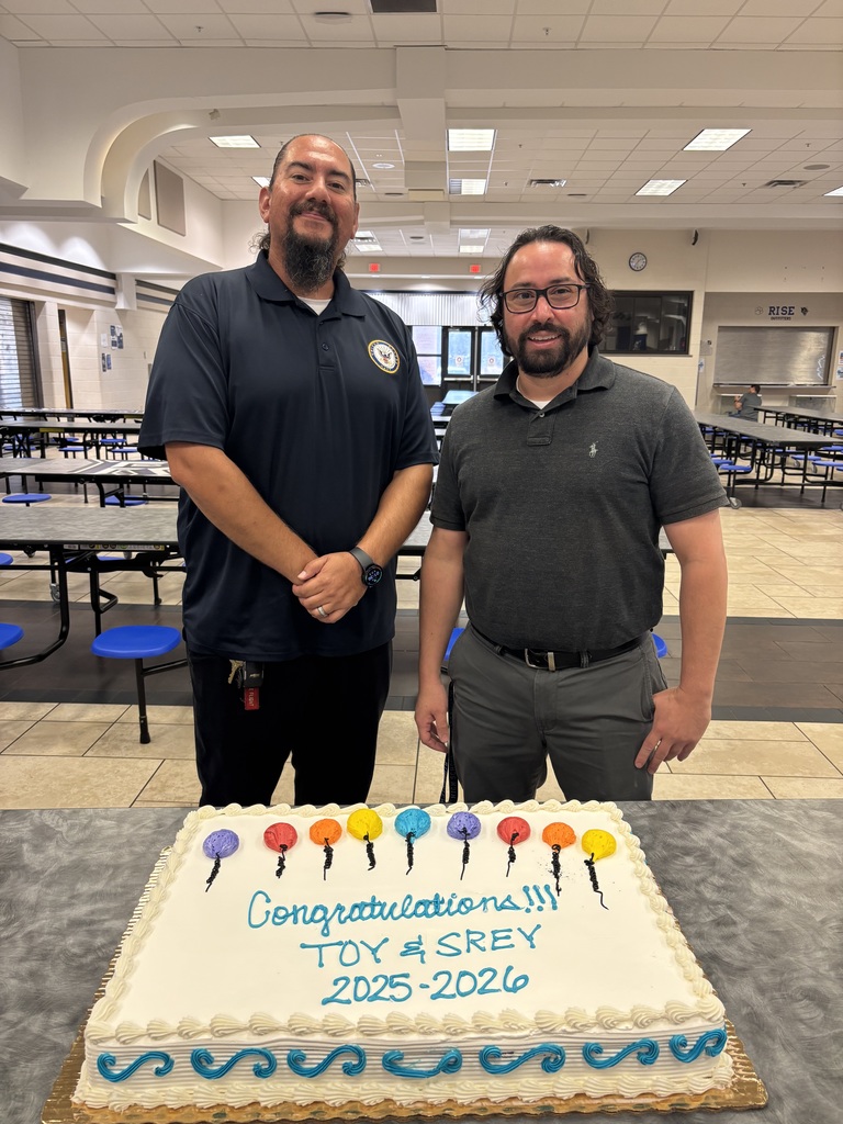 Last week, we proudly celebrated two outstanding members of our Panther Family — Mr. Gonzalez, our Teacher of the Year, and Mr. Pereda, our School-Related Employee of the Year!  Mr. Gonzalez inspires his students each day through engaging lessons, thoughtful discussion, and a genuine passion for learning that motivates everyone around him. Mr. Pereda makes a tremendous impact by supporting our students as they build life and career skills that prepare them for success beyond high school. His patience, dedication, and positivity shine through in everything he does.  We are also thrilled to announce that Mr. Pereda has been named a Top 10 Semifinalist for School-Related Employee of the Year for Clay County Schools, a well-deserved recognition of his outstanding contributions!