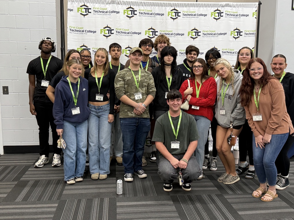Ridgeview High School students participated in the First Coast Technical College 2025 Showcase, where they explored a variety of Career and Technical Education (CTE) programs firsthand! Students had the opportunity to tour facilities, connect with instructors, and learn about the many career pathways available through FCTC. It was an inspiring day of discovery and planning for their future success! 💙🐾