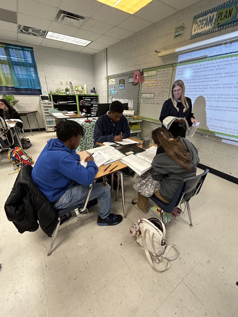 Ms. Meadors’s juniors strengthened their critical reading and argument analysis skills by identifying claims, examining rhetorical appeals, and supporting their interpretations with textual evidence. They practiced distinguishing ethos, pathos, logos, and kairos and analyzing how word choice reveals an author’s purpose. Students then applied these skills as they read Civil Disobedience, using context clues, background information, and guided questioning to deepen their understanding of Thoreau’s complex ideas.