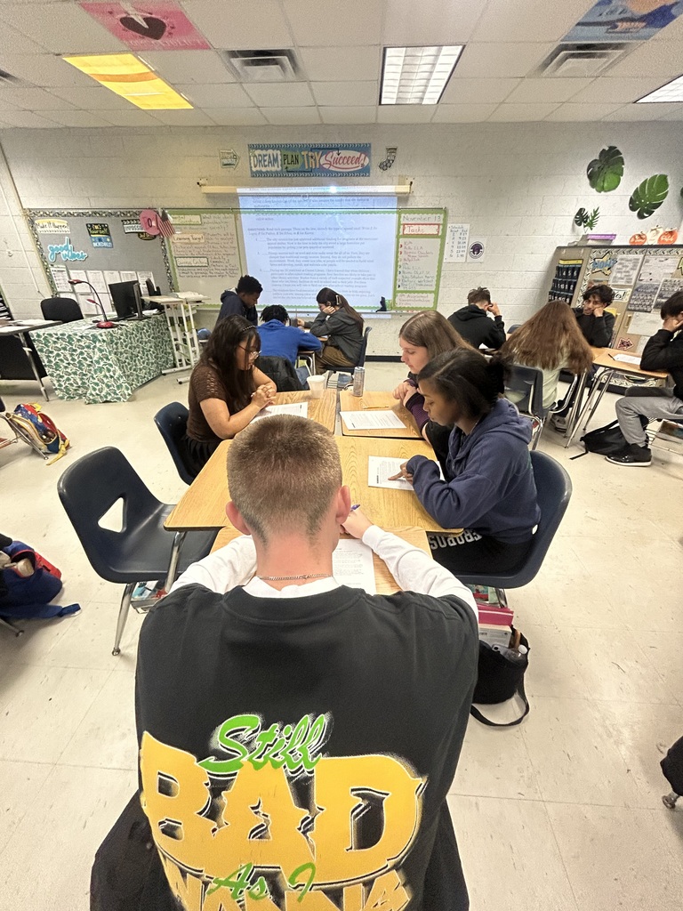 Ms. Meadors’s juniors strengthened their critical reading and argument analysis skills by identifying claims, examining rhetorical appeals, and supporting their interpretations with textual evidence. They practiced distinguishing ethos, pathos, logos, and kairos and analyzing how word choice reveals an author’s purpose. Students then applied these skills as they read Civil Disobedience, using context clues, background information, and guided questioning to deepen their understanding of Thoreau’s complex ideas.