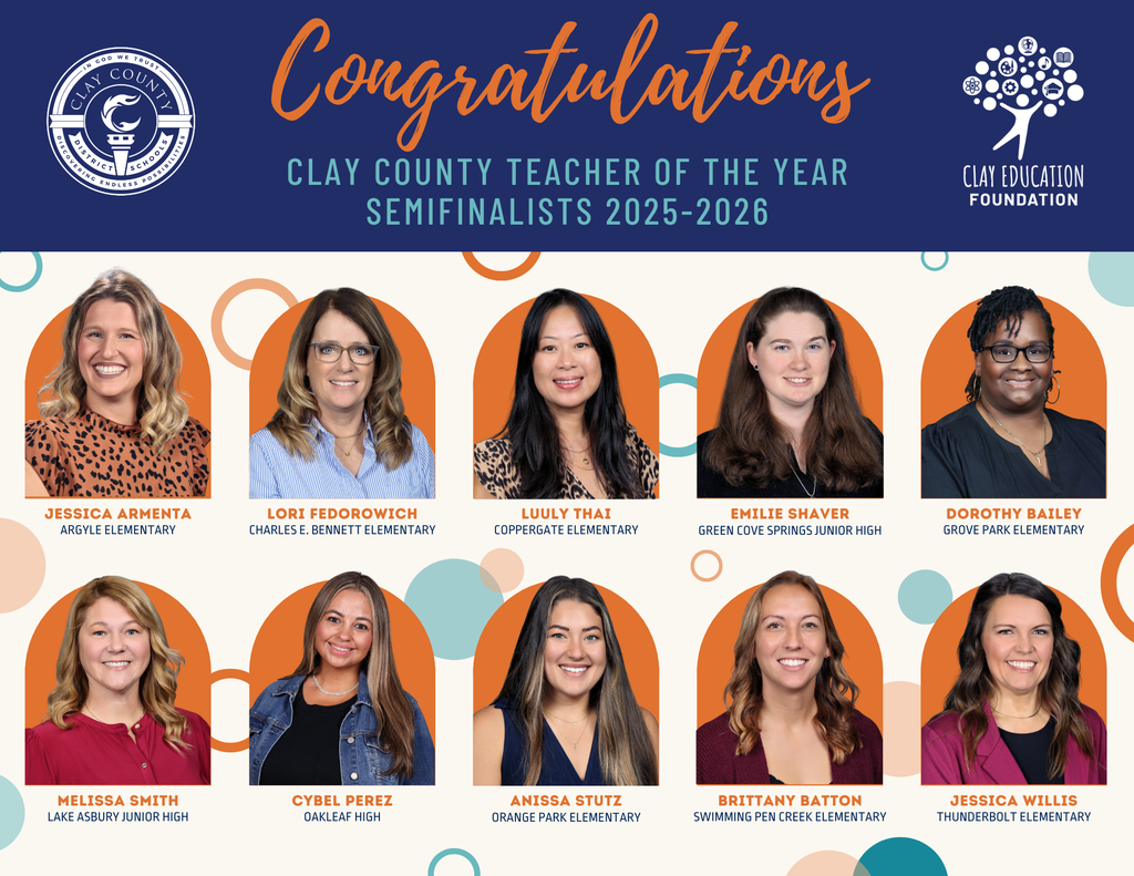 Teacher of the Year Semi-Finalists!