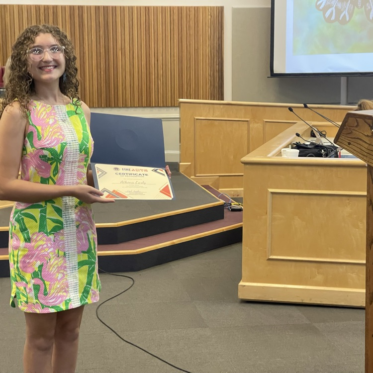 Athena Early’s artwork will be hung in the state capitol building