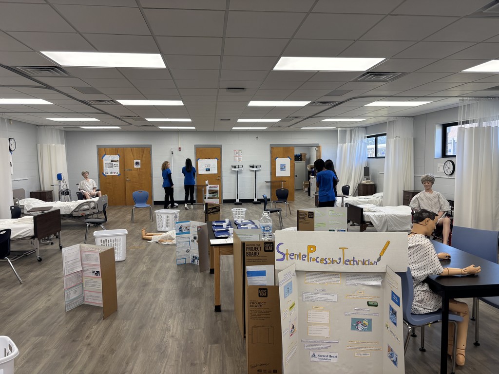 Ms. Colón's Health Science Foundations students recently completed an in-depth unit on effective patient-healthcare professional communication, focusing on giving/receiving clear instructions and recognizing common barriers. To apply these concepts, students engaged in a hands-on lab in which they alternated between the roles of a visually impaired patient (wearing blackout goggles) and a CNA, guiding the "patient" through an obstacle course. This immersive experience highlighted the critical value of clear, concise communication from both perspectives, fostering more profound empathy by allowing students to step into the patient's role for a moment, and concluded with a debriefing session to share their insights.