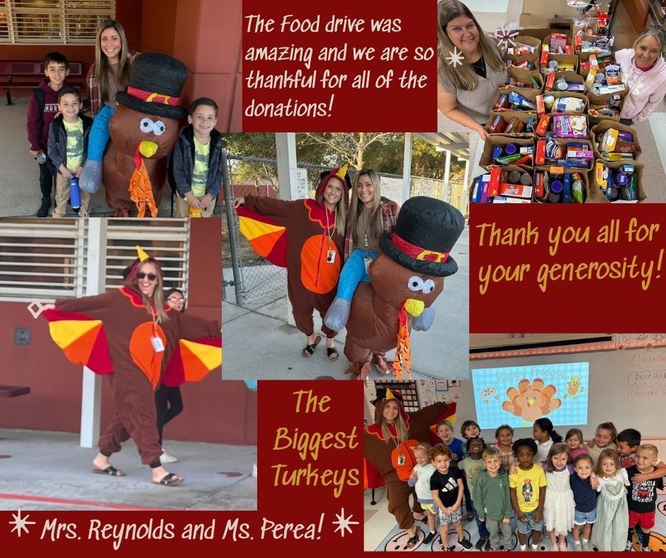 Turkey feathers and food drive