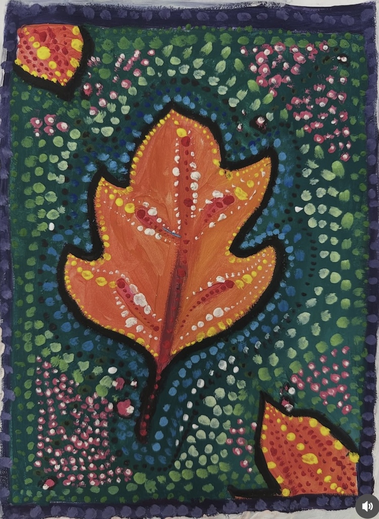 Ms. Generazio’s Art 2 students have been exploring Aboriginal art techniques through vibrant leaf paintings that celebrate pattern, color, and texture. Using dot painting, layered backgrounds, and bold contrasting colors, students experimented with how rhythm, repetition, and color relationships can transform a simple leaf into a dynamic work of art.  These pieces show incredible attention to detail and creativity—beautiful examples of how our Panthers grow as artists by studying global art styles and applying them in meaningful, modern ways. 🐾✨  So proud of their stunning work!