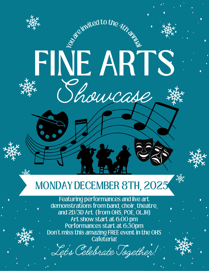 Fine Arts Showcase Flyer
