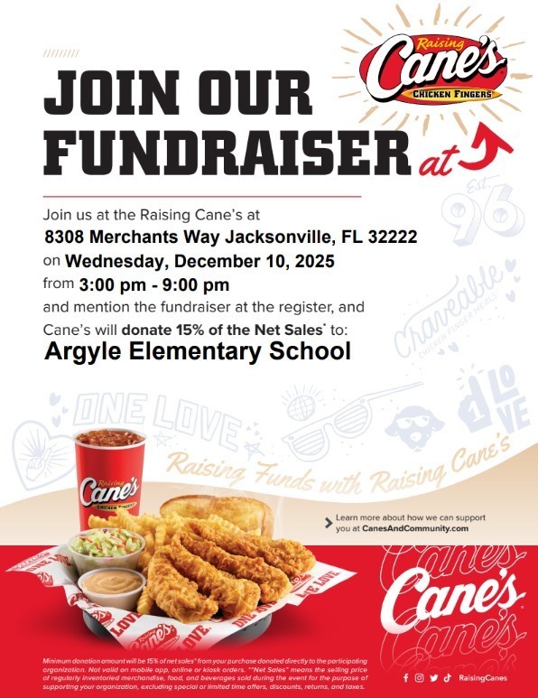 Cane's Fundraiser