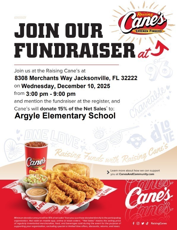 Cane's Fundraiser