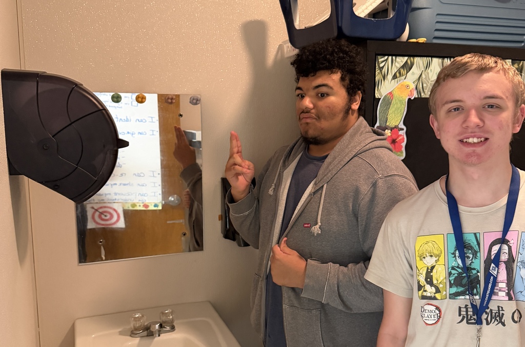 Two of Ms. Weaver’s students showed what it truly means to be stewards of their classroom by stepping up to help keep it clean and in working order. When the paper towel dispenser needed refilling and the teachers couldn’t quite figure it out, these students took initiative, problem-solved, and successfully got it working again! Their pride in their classroom and willingness to help others is a wonderful example of responsibility and Panther Pride in action.