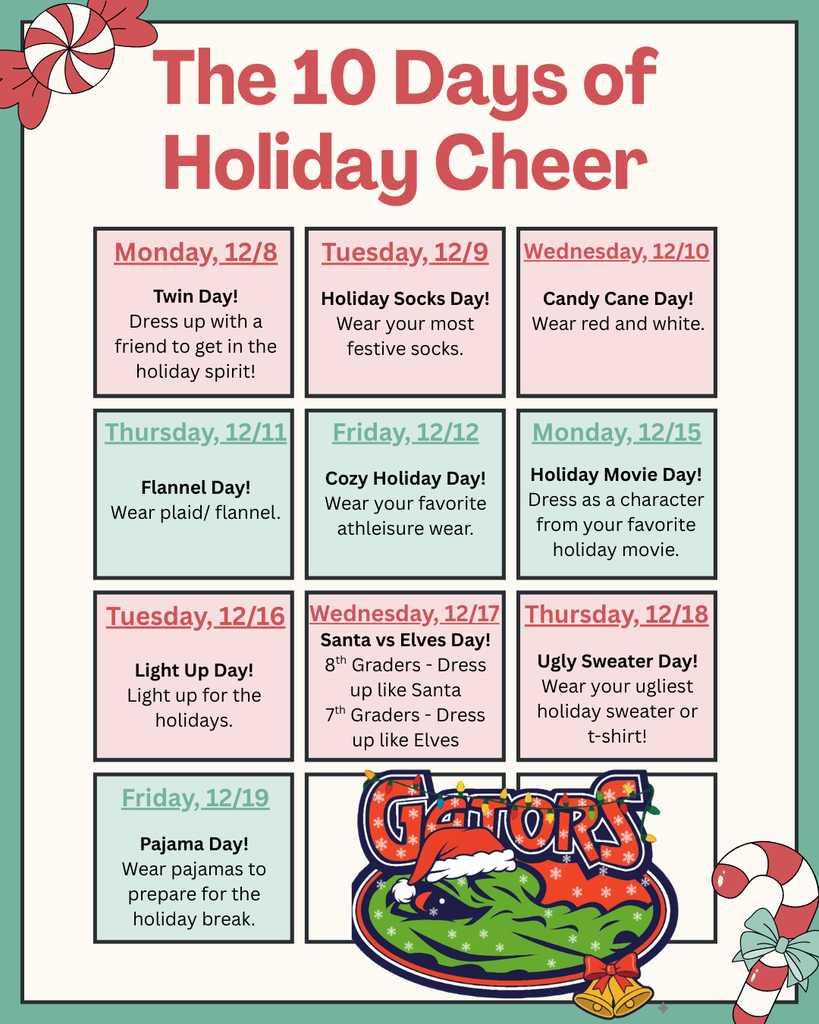 Holiday Cheer Dress Up Days