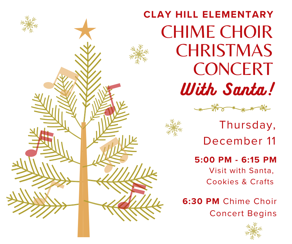 Choir Chime Christmas Concert with Santa - Thursday December 11 @ 5pm