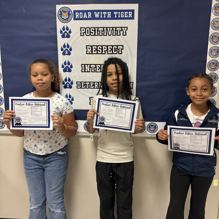 Celebrating these amazing Tigers for showing outstanding POSITIVITY, RESPECT, INTEGRITY, and DETERMINATION! ✨ Keep leading with Tiger Pride—your hard work shines!